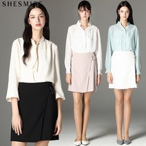 [쉬즈미스] 포핀 제인 버클포인트 랩스타일 스커트 (택가격:128000원)