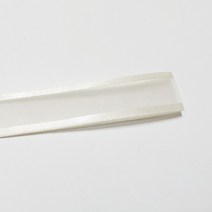 선물포장리본 꽃포장리본 양면 오간디 리본 (폭 6mm 길이90m)(폭 10mm/15mm/25mm/35mm 길이 45mm), 25mm, 3(아이보리)