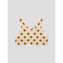 에잇세컨즈 아이보리 플라워 패턴 크로셰 뷔스티에 16265UEY10