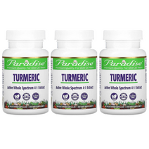3병파라다이스 허브 Turmeric 투메릭 500mg 90정 베지캡슐, 1개, 3병