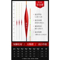 민물낚시찌 중층찌 내림 낚시찌 수제찌 몽자수제갈대부표중국홍 청고민감방주수풍랑붕어잉어부표, 02 2호, 01 중국 레드H-01【15목】
