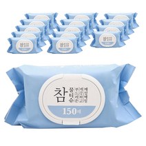 다이소 참 깨끗한 물티슈 캡형 1031649, 150매입, 15팩