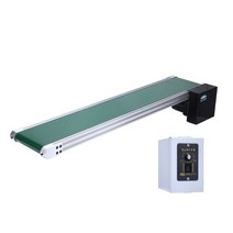 미니 컨베이어 밸트 미니컨베어 롤러 자동 이동 장치, 길이 500mm 속도 조절 8m-min, 100mm