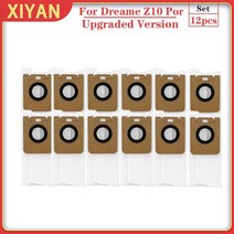 Xiaomi-Dreame Bot Z10 Pro L10 Plus 자동 빈 로봇 진공 청소기 4L 먼지 봉투 교체 예비 부품 액세서리 Xiaomi Dreame, 04 12pcs