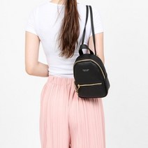 20대 여대생 백팩 여행 캠핑 학교 검정 폰백_블랙