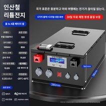 인산철 리튬 파워뱅크 배터리 300A 200A 500A 1000A 12V 24V 48V, 12v100AH
