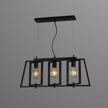 LED 르네 3등 회전 사각 펜던트 조명
