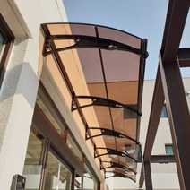 캐노픽스 1000 X 4600 타이니하우스 호레움 조립식 창고 스마트하우스 차고문 비가림막, 브라운렉산 검정 브라켓 검정 바