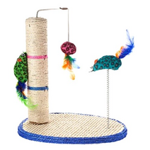 촘퍼 고양이 스크래처 폴 앤 댕글러, 혼합 색상