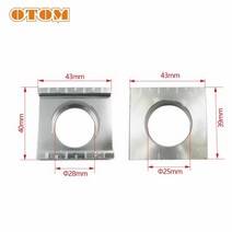 오토바이잭 백미러 거치대 OTOM-오토바이 2 피스 액슬 블록 알루미늄 체인 조절기 잭 혼다 CRF250R 모토크, 01 Silvery