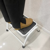 DC 발판 사다리 1단 계단 병원용 가정용 매장용 사무용 캠핑용 다용도 애견 세탁기 효도, 화이트