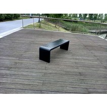 철제의자 마당벤치 정원벤치 공원벤치 의자 야외 벤치, 200 cm 40 cm 45 cm 블랙