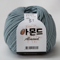 아몬드 뜨개실 코마면 튜브사 면사 가방 의류 인형 만들기 소품실 아기실 패브릭얀 코바늘실, 51.다크민트