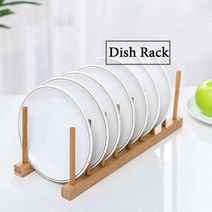 무설치 식기세척기 6인용 소형 3/6 Layer Bamboo Dish Rack Kitchen Organizer Drying Drainer Storage Hol, 한개옵션1, 01 14x11.5x9.8cm