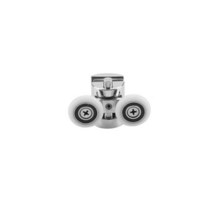 도어롤러 리프팅레일2pcs 헤비 듀티 트윈 샤워 도어 휠 탑 롤러 러너 크롬 슬라이딩 베어링 하드웨어 캐빈, 01 Down wheel