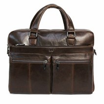 에이치플러스몰 모던한 소가죽 서류 가방 회사원 선물용 고급