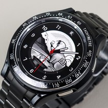 타임스토리 갤럭시워치4 클래식 46mm 호환 베젤링, D-18 타키블랙
