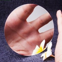 민스리빙 벽에 붙이는 안전 거울 아크릴미러 원형, 실버