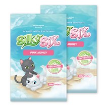실키식스 핑크뮬리 고양이 모래 유향, 9kg, 2개