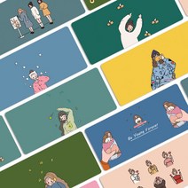 데스크패드 키밍 와이드 마우스 장패드 게이밍 롱 일러스트 패드 책상깔판 책상깔개 커팅매트 awe+aww, _선택_ 400x800x3mm_하트-소녀