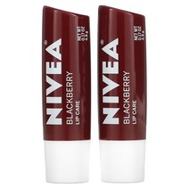 Nivea 블랙베리 틴티드 립 케어, 4.8g, 2개