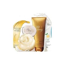 밀크앤허니 골드 영양 핸드앤바디 크림 250ml + 스무딩 슈가 스크럽 200ml 세트 Oriflame 428141