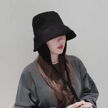 느와드코코 겨울 방한 무스탕 탈부착 귀덮개 버킷햇 모자