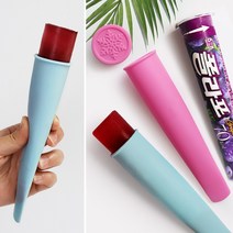 [리본제이]실리실리 실리콘 아이스크림 폴라포 메이커 2P 세트 얼음틀 국내제작, 색상:핑크, 핑크