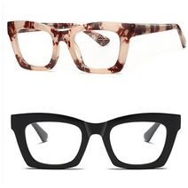 TR90 두꺼운 뿔테 안경 투명 마블 이상민 정재형 안경테 49524