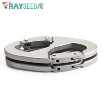 비너 비나 카라비나 카라비너 Rayeeda 알루미늄 합금 8 자형 등반 카라 ​​퀵 드로우 내구성 스냅 클립 후크 등산 등반 버클, 은