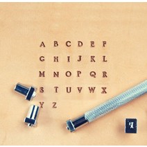 가죽공예 각인 펀치 이니셜 불박 인쇄도구 스탬프 4mm