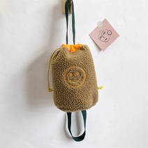 뽀글이가방 양털가방 뽀글이백 털가방 니트가방 러블리 양모 버킷 패턴 핸드백 여성용 일본산 블랙 화이트