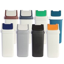 사각자동 휴지통(20L~100L) 종량제봉투 대형 휴지통 쓰레기통 청소 학교 학원 관공서, 30L, 그레이
