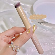 컨실러스틱 컨실러파레트 듀얼 컬러 컨실러 팔레트 하이 커버리지 모이스처라이징 크림 텍스처 커버 여드름 다크 서클 페이스 메이크업 브라이트닝, [02] 1pcs Concealer Brush, 02 1pcs brush, 한개옵션1