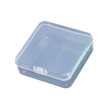미니 수납케이스 투명 플라스틱 소품 정리 보관함 서랍 정리함 정사각 94mm, 1개 (03-355D)
