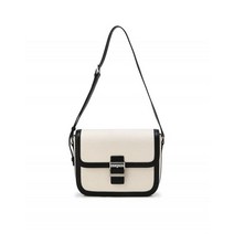 JILL BY JILLSTUART 4/28 배송 [앨리스펑크 PICK][2COLOR][ZOEY] 배색 로고 버클 미디움 캔버스 숄더백