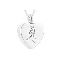 반려동물 장례 pet cat dog paw print cremation jewelry for ashes wearable urn 목걸이 keepake Memorial 펜던트 여성, 열하나