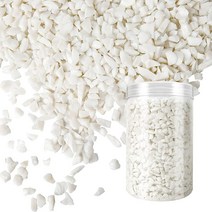 1kg(2.2파운드) 공예 레진 아트용 크러시드 글라스 공예 글리터 3~6mm 불규칙한 스프링클 글리터 반짝이는 스팽글 플레이크 아트 DIY 주얼리 제작 장식 꽃병 필러용, White Porcelain