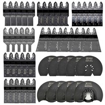 멀티커터날 멀티 블레이드 수작업공구 나무 플라스틱 건식 벽체 금속 홈 diy 도구에 대 한 5pcs 도구 톱 마스터 전동 공구에 대 한 플 런 지 진동 톱, 65mm 나무 칼날