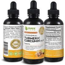 미국 직구 Maxx Herb Liposomal Turmeric Curcumin Plus 검은 후추 Liquid 113.0그램 1PACK, 수량, 상세참조