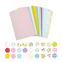 [HM]무늬 칼라펠트 접착식 45x30cm 656-빨간왕땡땡이