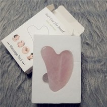얼굴라인 괄사마사지기 롤러 천연 옥 구아샤 스크래핑 스크레이퍼 페이스 보드 석영 페이셜 아이 케어 구아 샤 도구 페이스 리프팅 257, 상자가 있는 분홍색