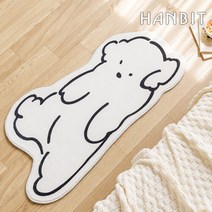 푸들 댕댕이 강아지 욕실 발매트 동물 미니러그 40x60cm