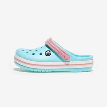 국내매장판 크록스 아동 크록밴드 클로그 키즈 CRS207006-ICE BLUE/WHITE