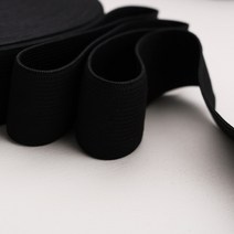아유디 폴리 고무줄 허리고무밴드 1롤 40M 1마 옷수선 고무줄, 블랙2.5cm(2마)
