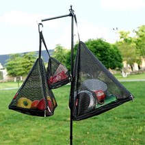 삼각 지퍼형 그물 캠핑용 설거지망 L 캠린이 여행용 설거지용품 피크닉