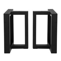 TC-HOMENY 40.6cm(16인치) 테이블 다리 사다리꼴 벤치 금속 철 가구 DIY 커피 2개 세트 112324, 16 INCH, 