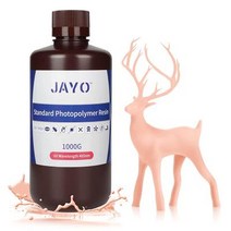 3D 프린트 프린터 재료 JAYO-3D 수지 프린터 액체 1KG 표준 LCD UV 경화 빠른 3D 인쇄 재료 포토 폴리머 수지, Beige-1kg1_CHINA