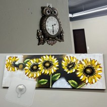 무타공 시계 걸이 액자 후크 고리 못없이, 1개(단품)