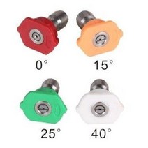 고압세척기 노즐 세트 분사기 0~40도, 12.  060 1.51mm 보어 4점 세트
